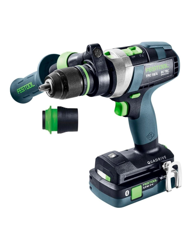 Trapano a Percussione FESTOOL QUADRIVE TPC 18/4 I-Basic (1 x 5,0 Ah + Systainer SYS3 M 187)