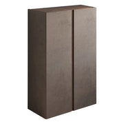 Predore, Armadio Multiuso 2 Ante 5 Ripiani, 70x111h cm Marrone Bronzo