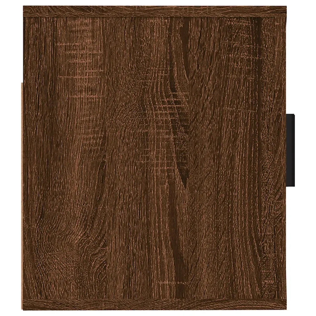 Mobile Porta TV a Parete Rovere Marrone 57x34,5x40 cm 816623