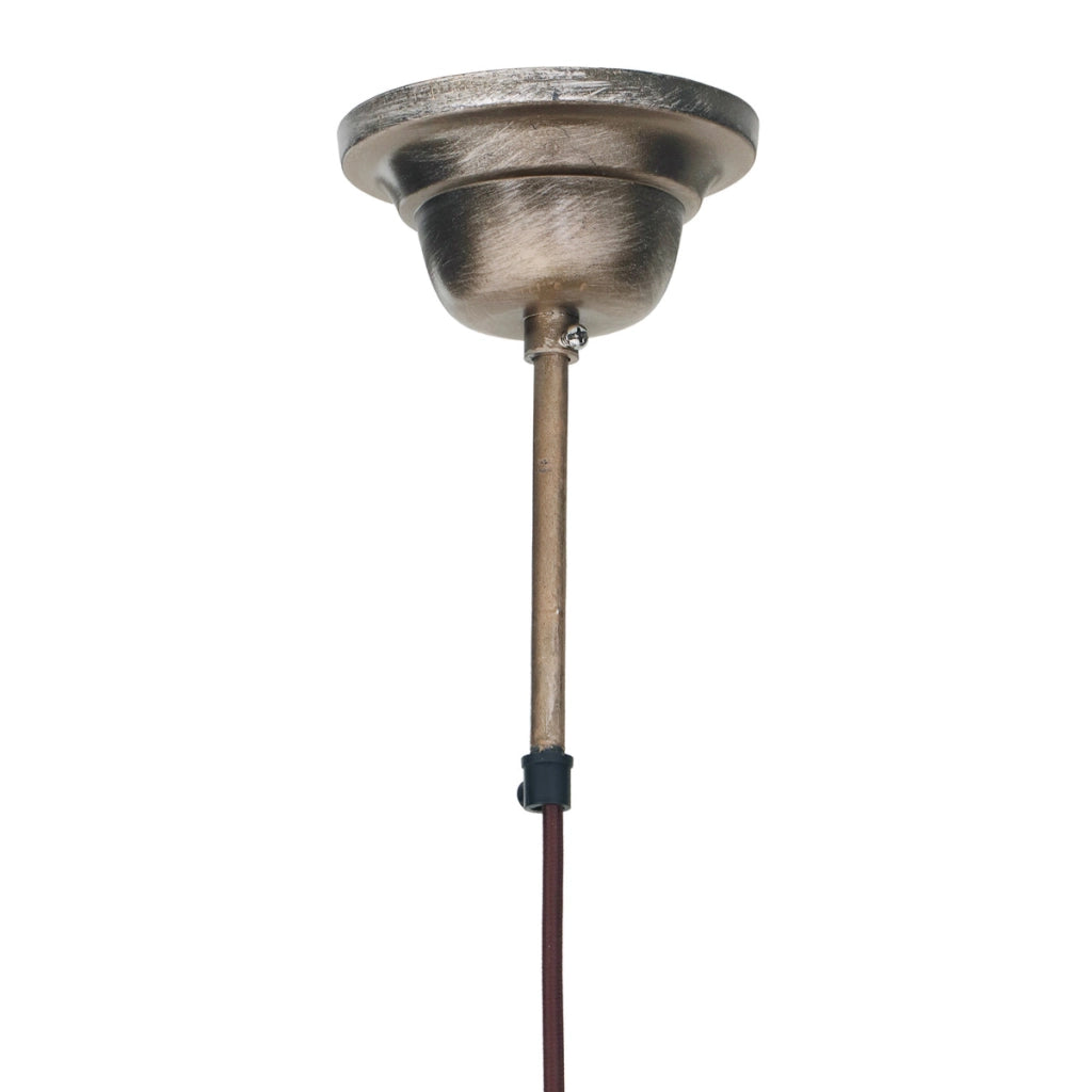 Lampada a sospensione Sawyer in ferro bronzato