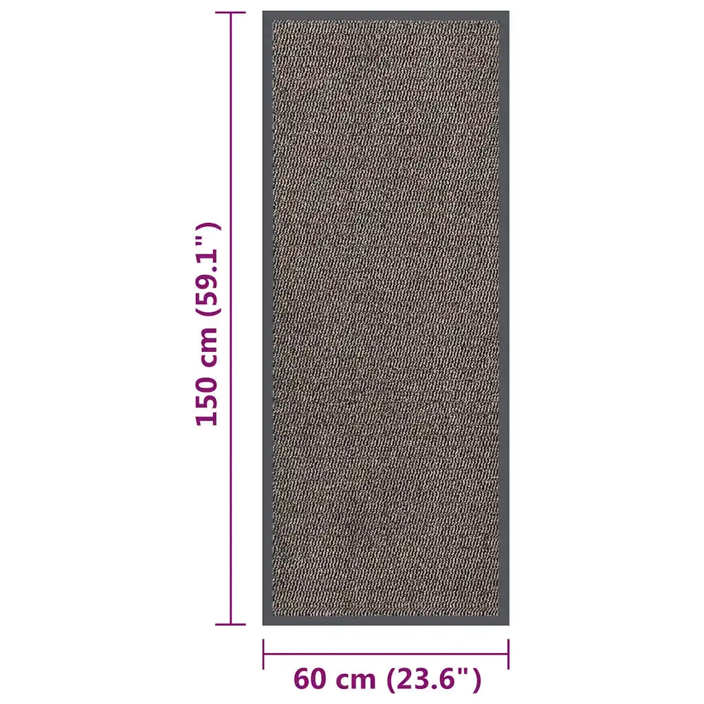 Zerbino Trapuntato 60x150 cm Marrone Scuro 326938