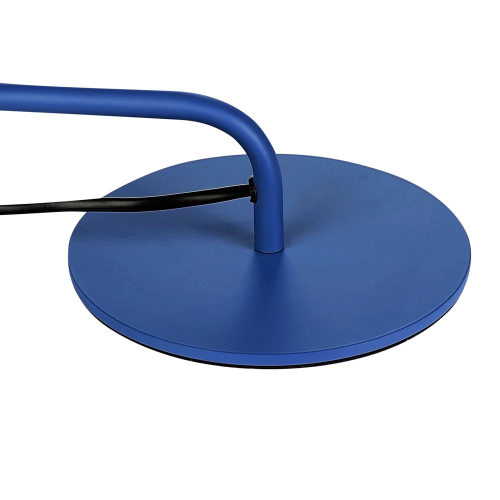 Lampada da terra in metallo blu 154 cm Paralume a cono regolabile Interruttore On-Off Camera da letto Soggiorno Casa Ufficio Illuminazione Design Industriale