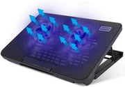 Pannello di raffreddamento per laptop per gaming - alimentato da USB con illuminazione a giroscopio regolabile per dispositivi da 14" a 17