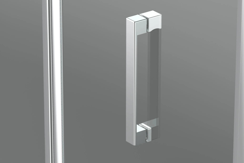 Box doccia 90x90 cm semicircolare angolare H195 cm ELIA Cromato