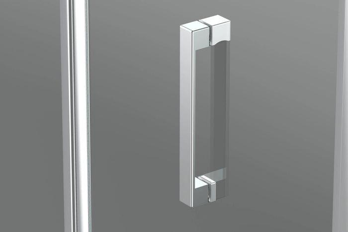 Box doccia 90x90 cm semicircolare angolare H195 cm ELIA Cromato