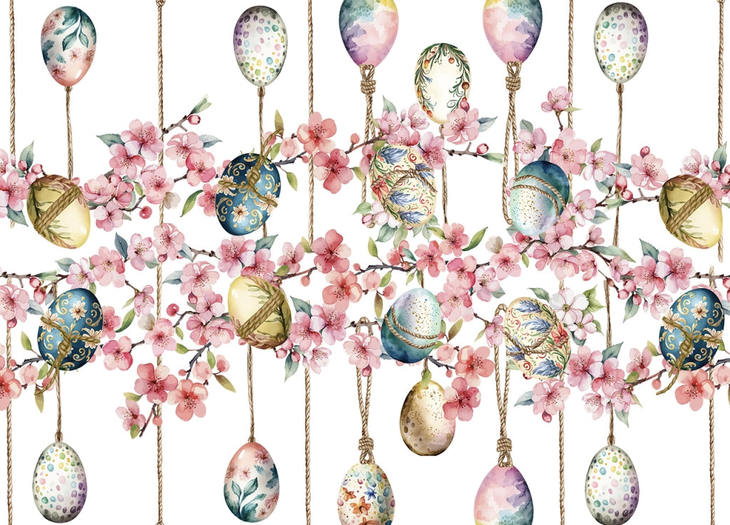 Tovaglia Copritavolo Cucina 100% Cotone Digitale Pasqua Disegno Blossom GI - 150x250 - Blossom