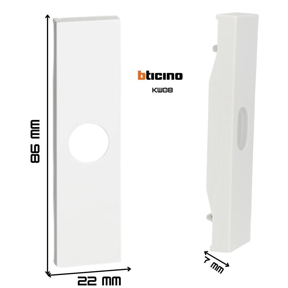 Bticino living now cover per presa tv e falso polo 1 modulo *** colore bianco, confezione 1