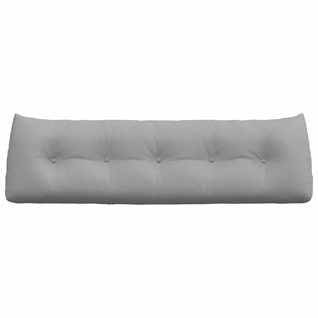 Cuscino per Schiena Grigio Nuvola 160 x 24 x 50 cm Tessuto 42014541