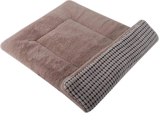 Letto per cani, materassi morbidi e caldi, cuscino per cani, lavabile, confortevole, rovesciabile, animale domestico, cuscino per divano, PS085 (75 x 50 cm, kaki)