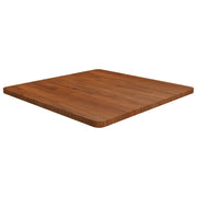 Piano Tavolo Quadrato Marrone Scuro 70x70x2,5cm Rovere Trattatocod mxl 130201