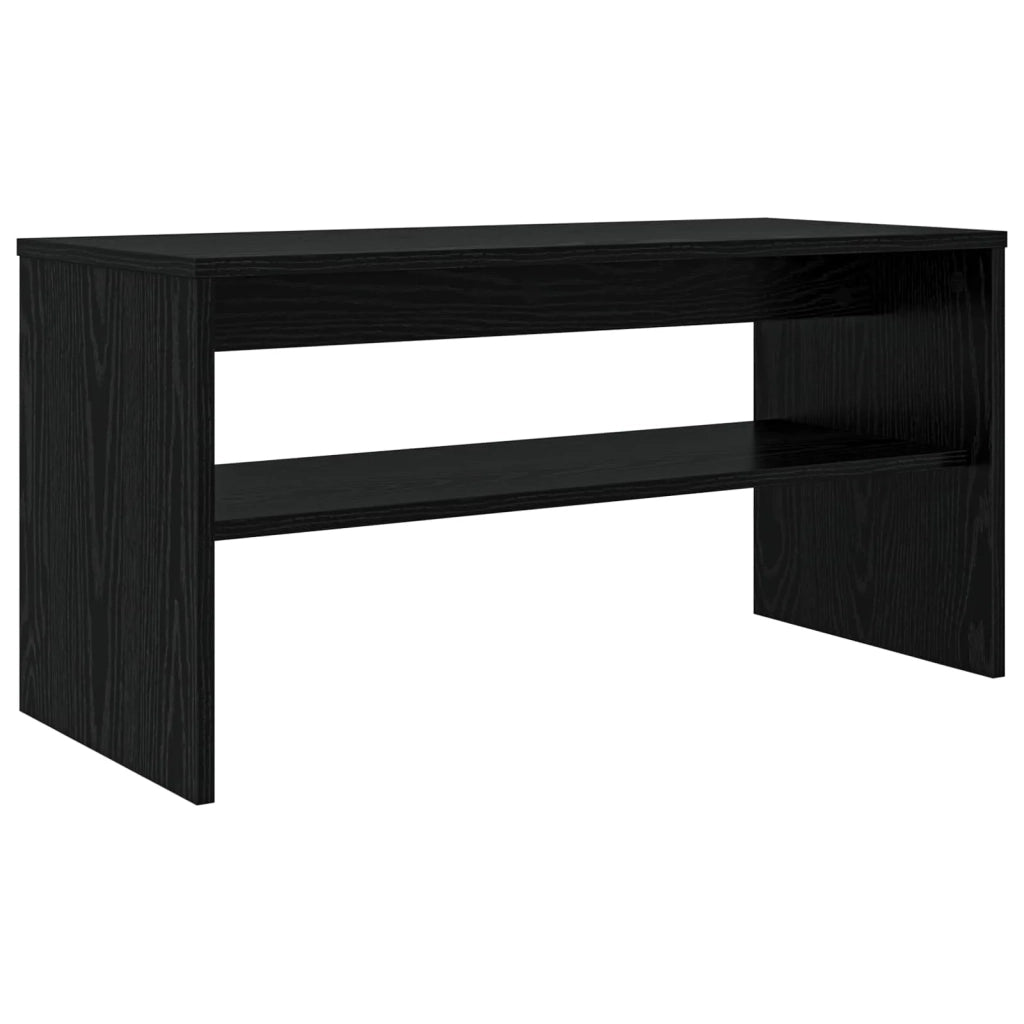 Mobile TV-Credenza per TV Rovere Nero 80 x 35 x 40 cm Legno multistrato