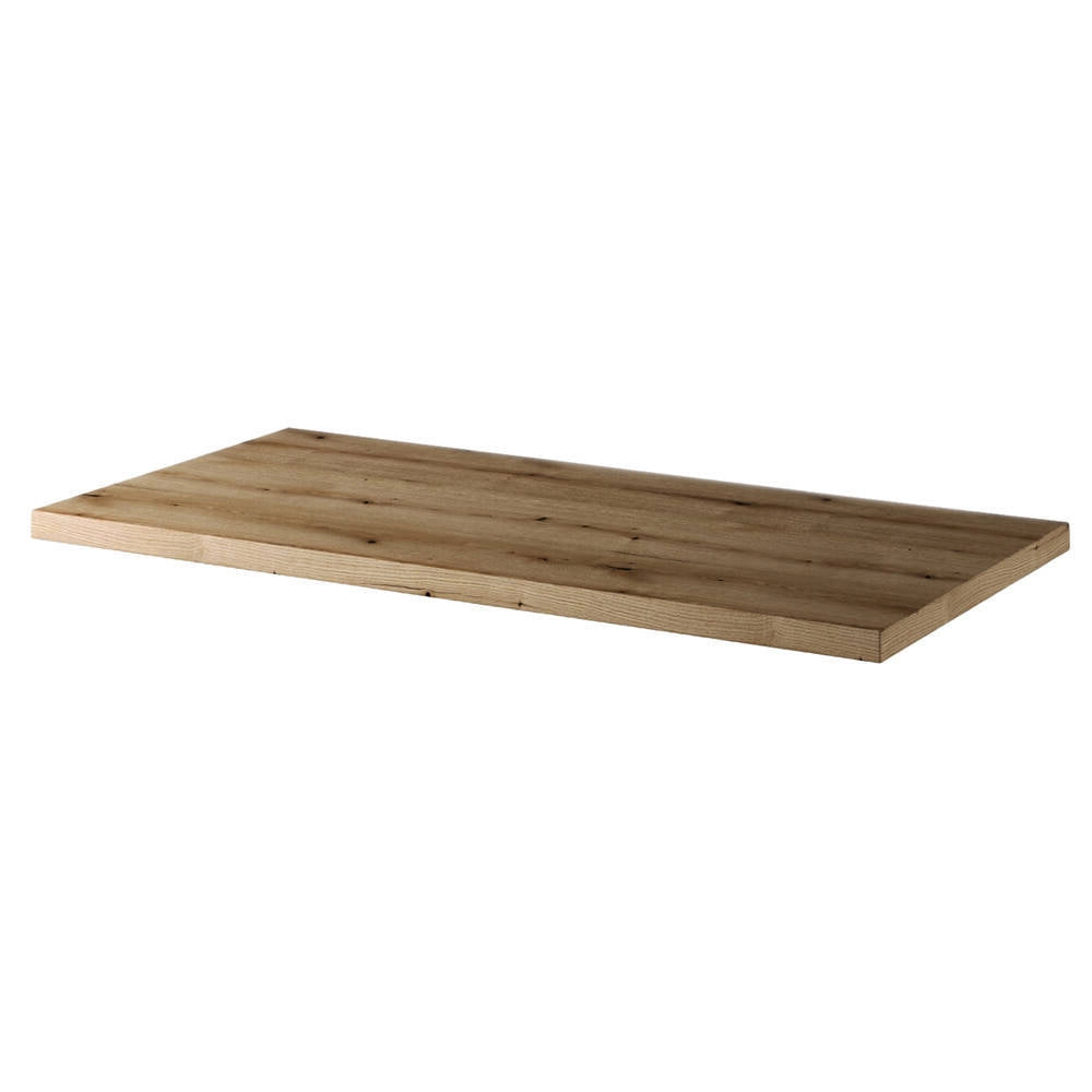 Mobile Sottolavabo da Parete NEWPORT con 2 Cassetti e Armadietto 80 x 60 x 40 cm - Nero / Effetto Rovere [en.casa]