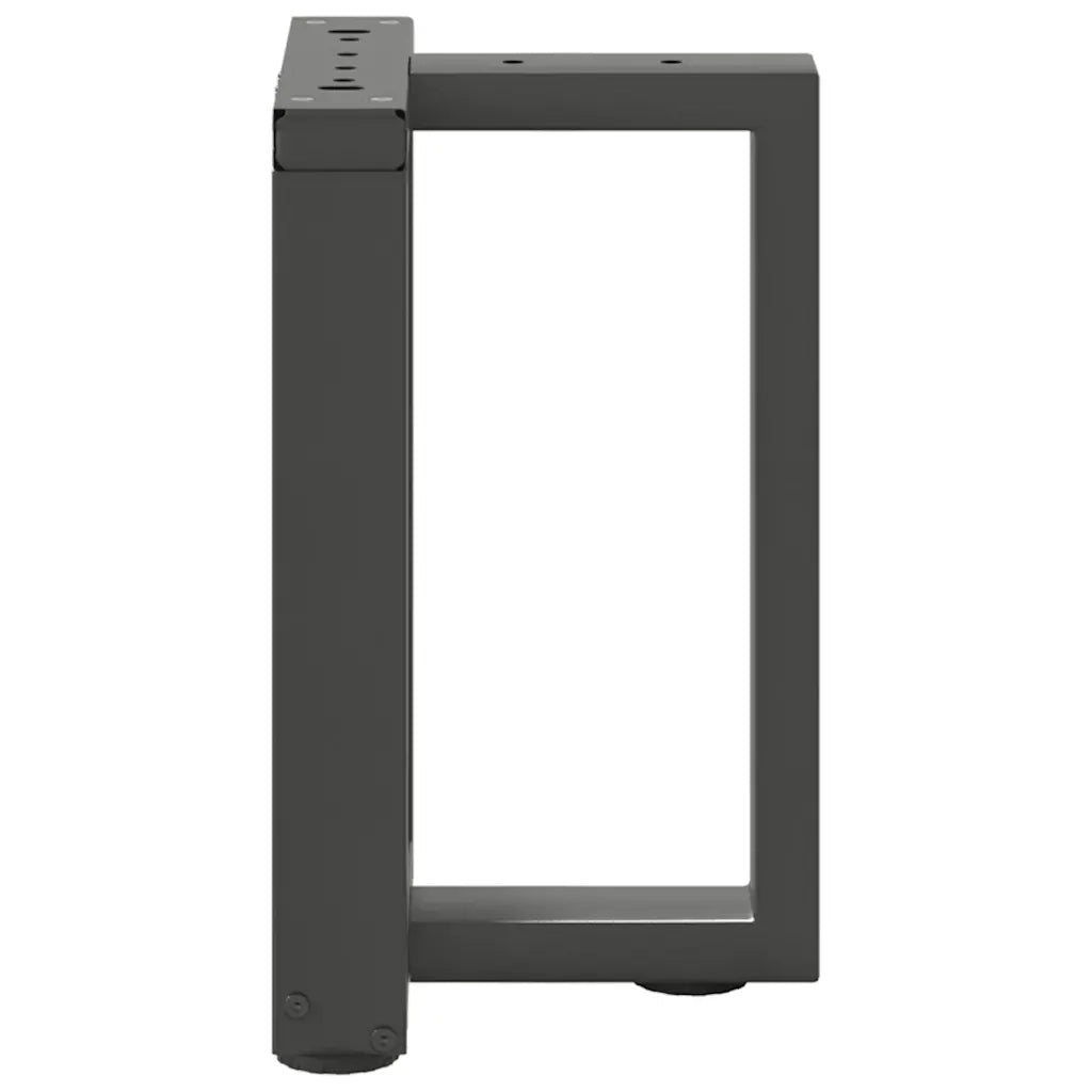 Gambe per Tavolino da Caffè a Forma di T 2 pz Antracite 28x25x(42-43) cm Acciaio 4013022