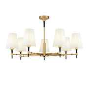 Maytoni Lampadario contemporaneo Zaragoza 7 luci E14 ottone metallo diffusore PVC