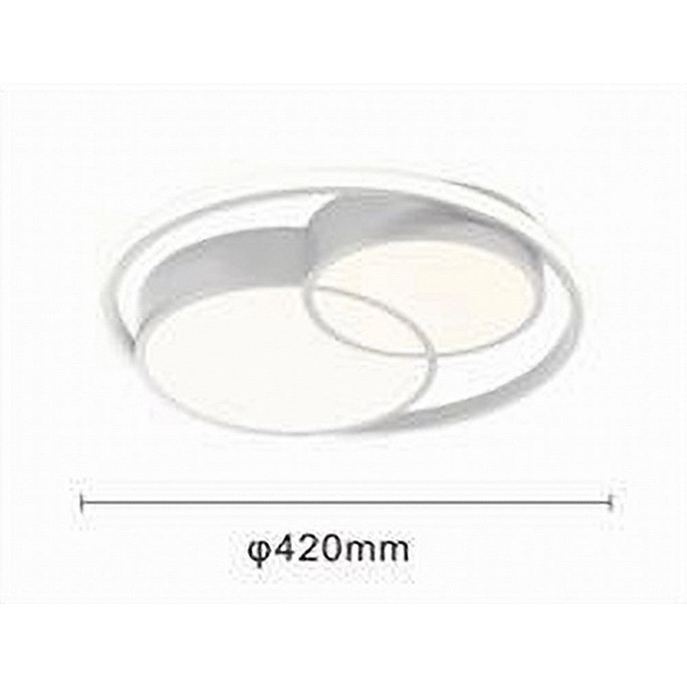 Trade Shop - Plafoniera Led 36 W Cerchio Bianco Moderno Da Soffitto Tonda Luce Naturale 71431 -