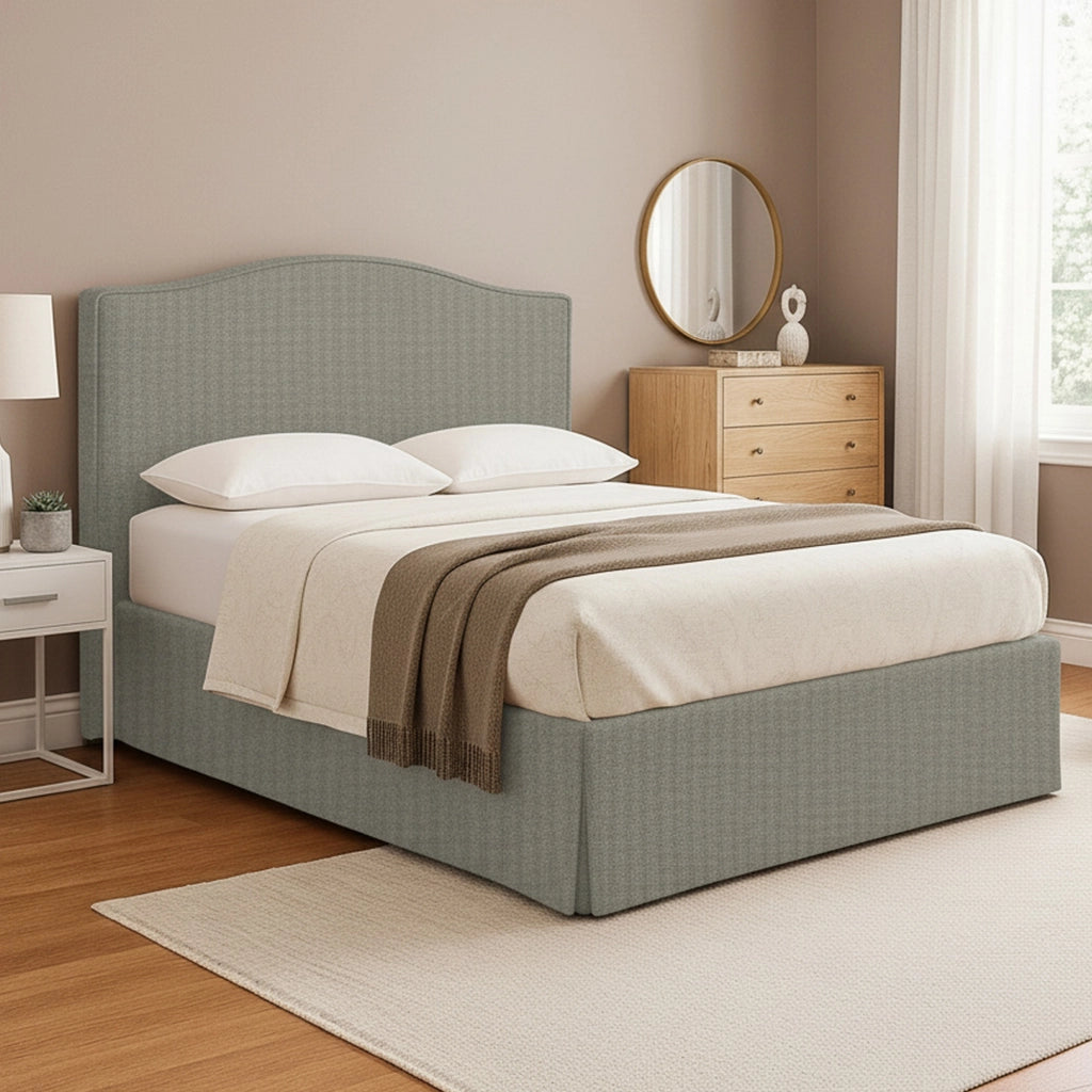 Blyth, Letto Piazza e Mezza Sfoderabile Made in Italy, Grigio