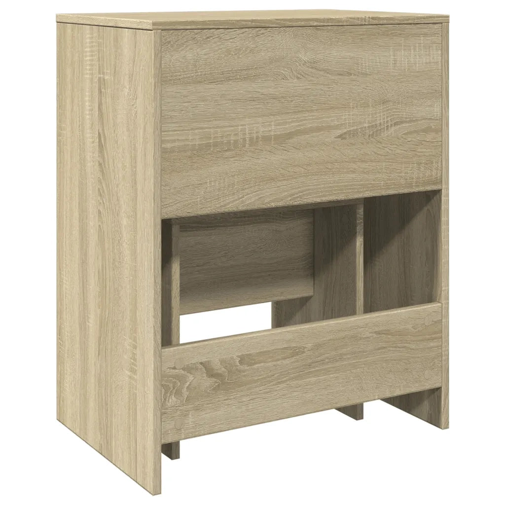 Toeletta e Sgabello Rovere Sonoma 60x40x113,5 cm
