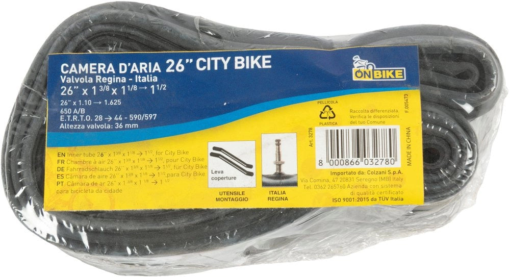 Camera d'aria singola bici 26" x 1 3/8 E.R.T.R.O. 37-590