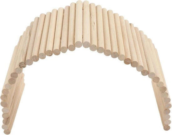 Brug in Legno per Piccoli Animali - Casetta per Scale per Cavi, Fretti, Egidi, Chinilli