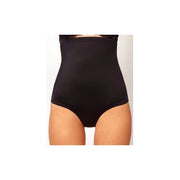 Trade Shop - Culotte Contenitiva Vita Alta Snellente Modellante Effetto Push Up - Nero