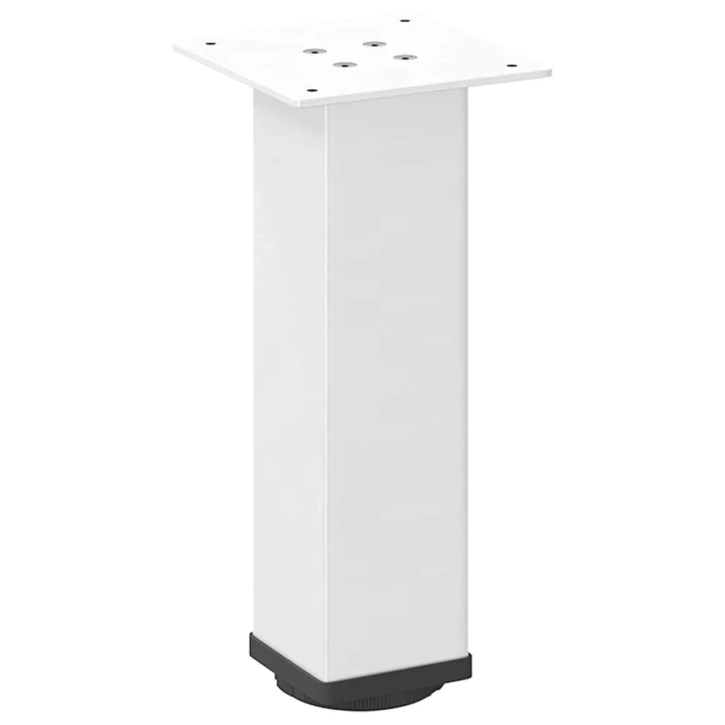 Set di 4 gambe regolabili per tavolino da caffè 30-32 cm design moderno aspetto contemporaneo acciaio bianco 02_0056758