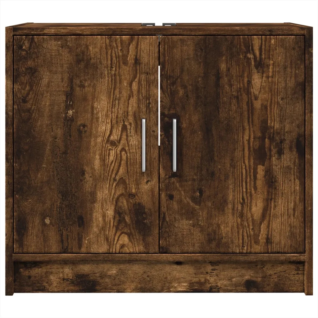 Mobile Lavabo Rovere Fumo 63x29x55 cm in Legno Multistrato 848098
