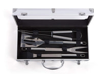 Set 4 Utensili Accessori per Barbecue con Valigetta