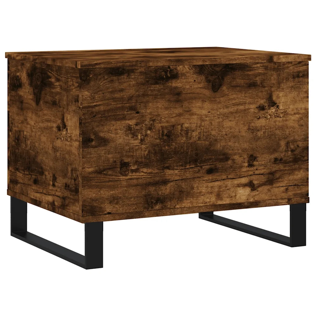 Tavolino da Salotto Rovere Fumo 60x44,5x45 cm Legno Multistrato 830961