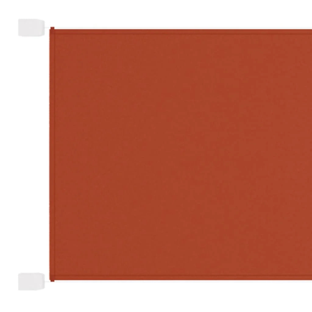 Tenda da sole verticale in terracotta 140 x 420 cm tessuto Oxford 02_0007661