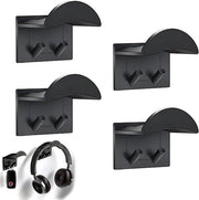 Set di 4 Orecchini per Capelli senza Fori per Orecchini per Parete - Orecchini per Capelli Universali - Orecchini per Capelli con Adesivo per la maggior parte degli Orecchini e dei Controller (Nero)