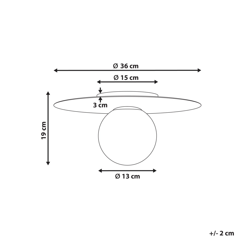 Lampada da soffitto in metallo nero a incasso di forma rotonda Moderna
