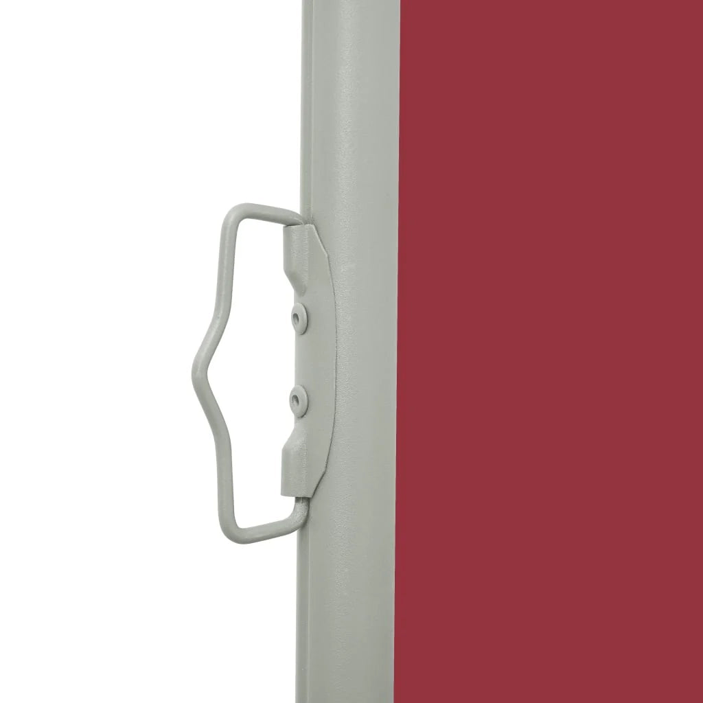 Tenda da sole laterale retrattile/schermo privacy per patio giardino terrazza balcone 140 x 500 cm rosso 02_0007260