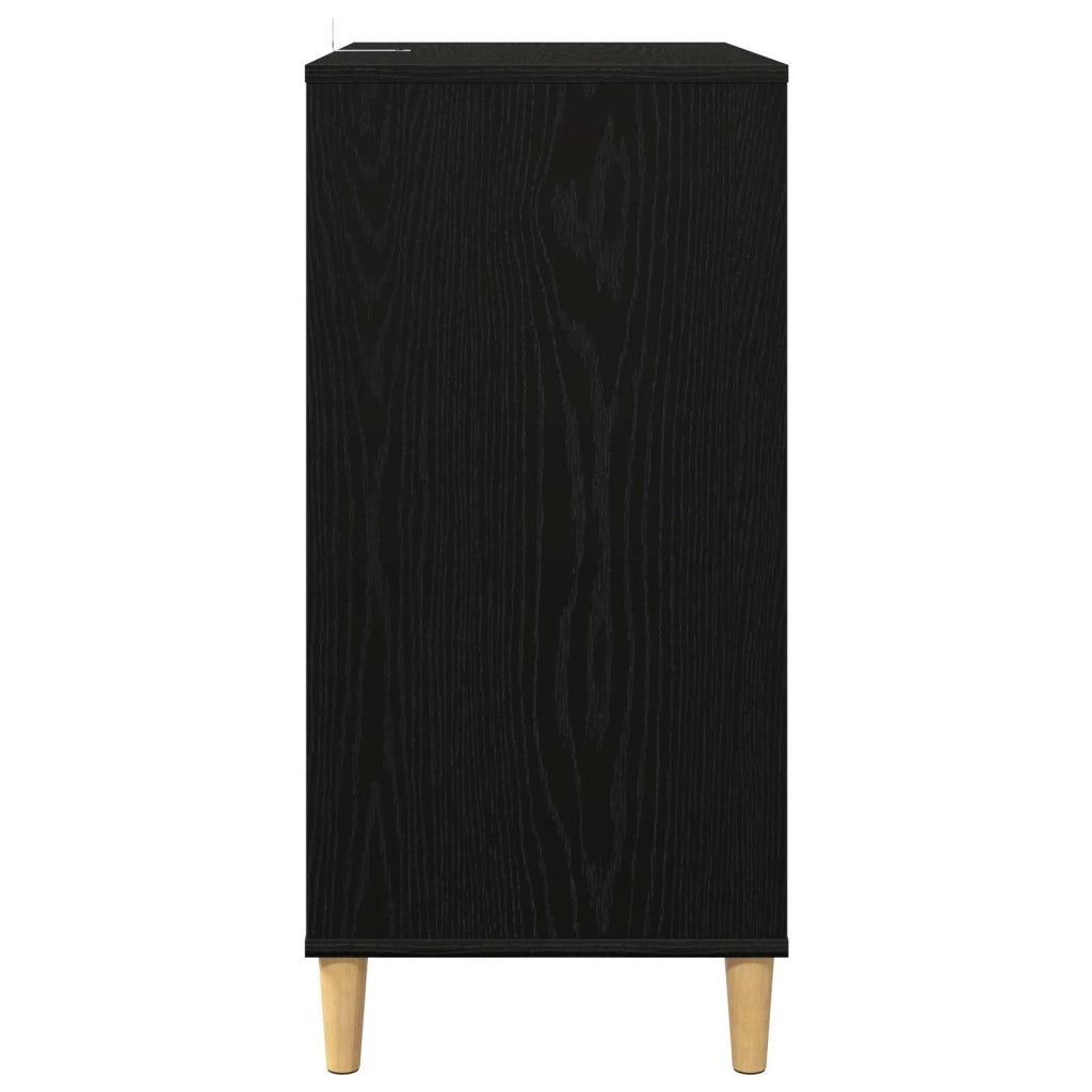 Supporto per giradischi Rovere Nero 71 x 39,5 x 83 cm 8012891