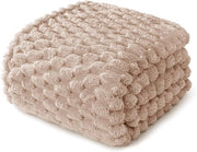 Piumino soffice - coperta calda con disegno 3D - 1 pezzo - camel - 150 x 200 cm