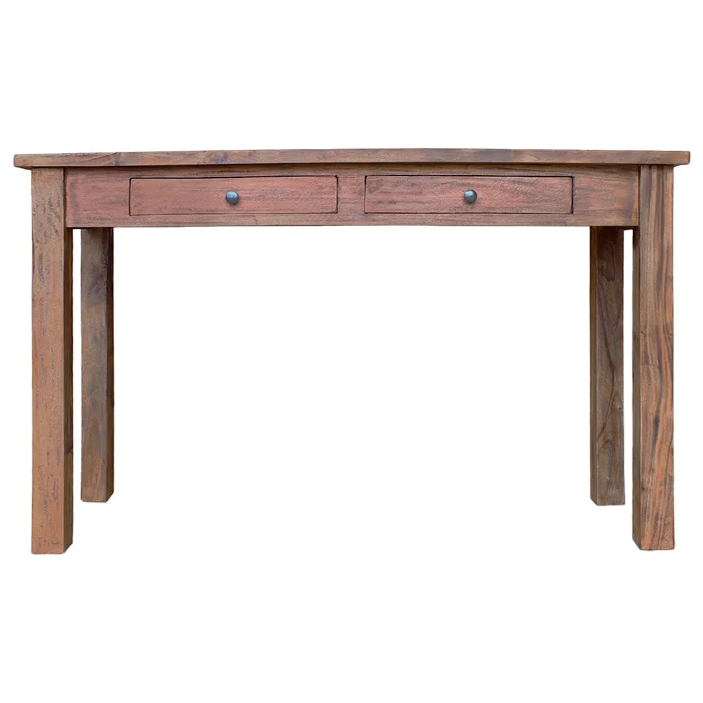 Tavolo Consolle | Tavolo d'Ingresso in Legno Massello di Mogano 123x42x75 cm