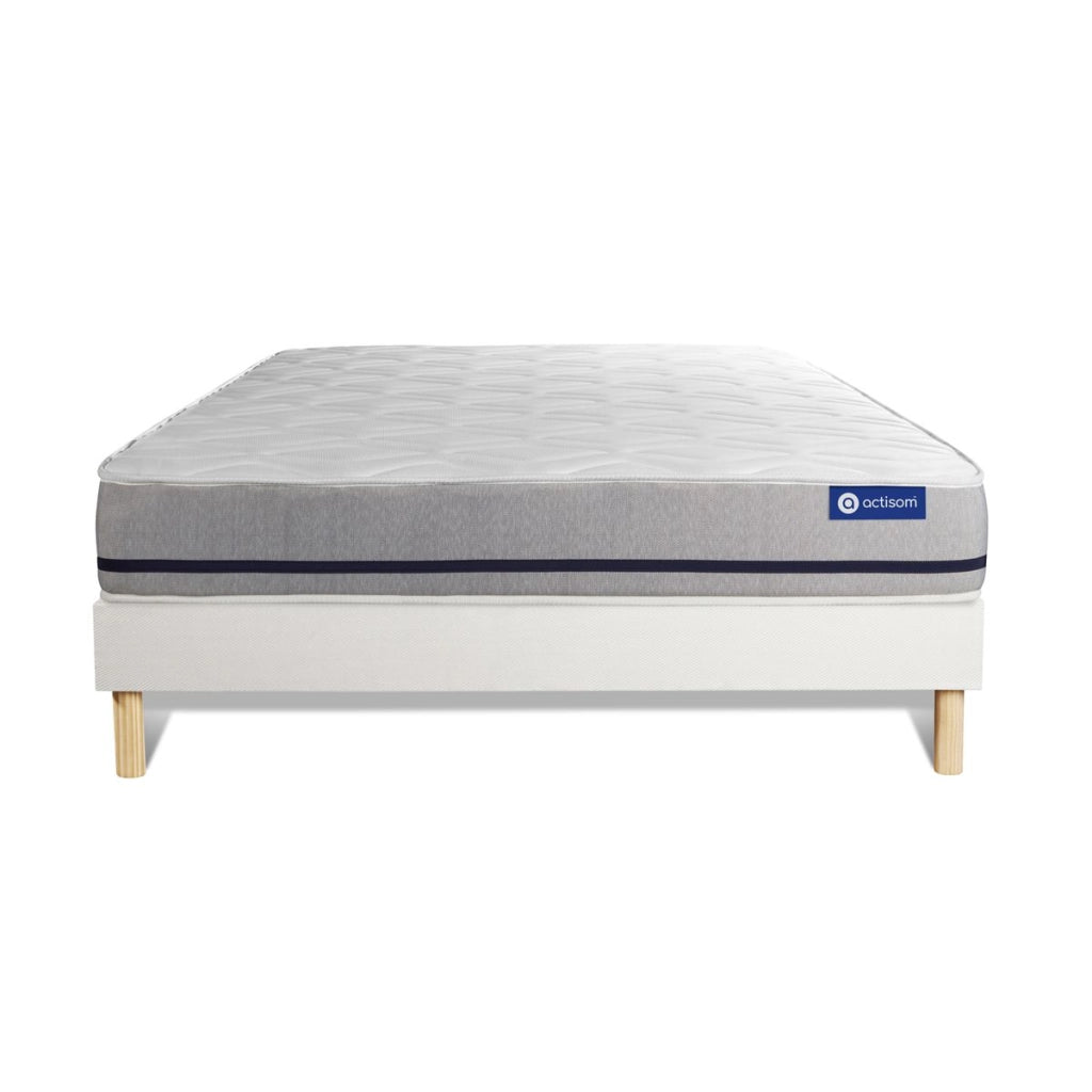 Kit rete e materasso matrimoniale Actilatex soft 200x200cm - Spessore : 20cm - Lattice e memory foam - Moderatamente rigido