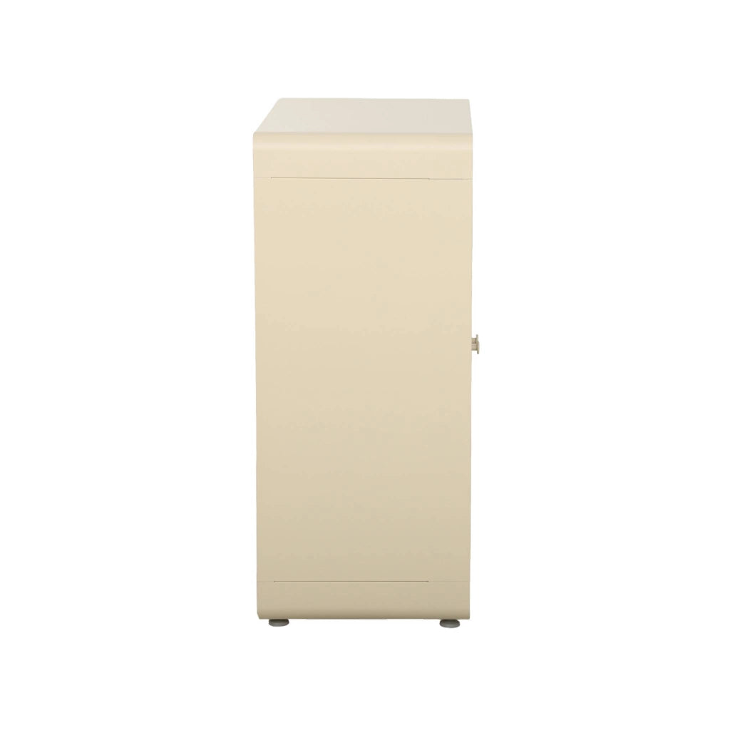Credenza armadio metallo 2 ante, beige