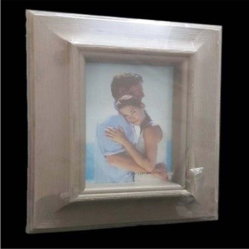 Trade Shop - Cornice Portafoto Porta Foto Fotografia 10x15cm Marrone Effetto Legno Chiaro -