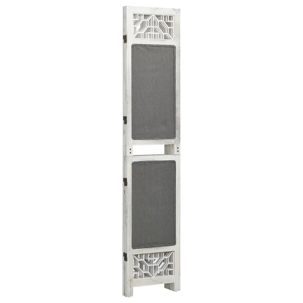 Divisorio Ambienti | Divider per stanze | Paravento a 3 Pannelli Grigio 105x165 cm in Tessuto