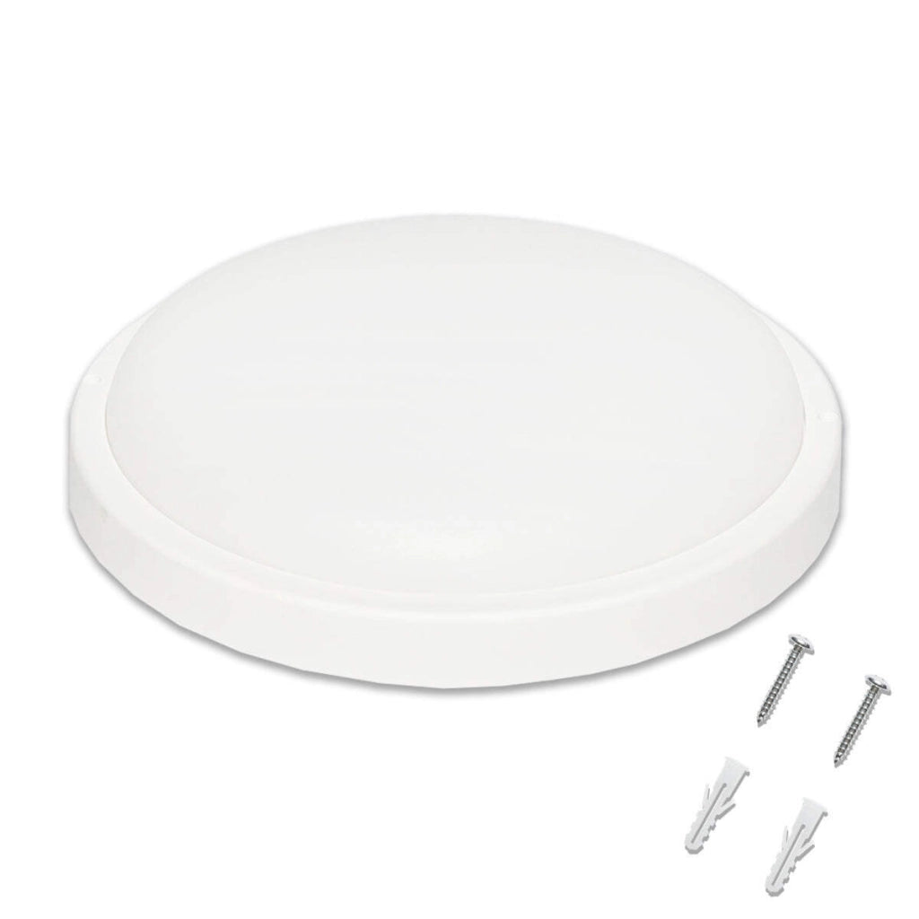 Plafoniera LED con sensore 24W, 220V, IP65, diametro 260mm (lampada resistente all'umidità)