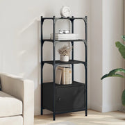 Libreria a 3 Ripiani Nera 41x30x109,5 cm in Legno Multistrato 838998