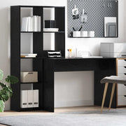 Scrivania Rovere Nero 138,5 x 55 x 143 cm Legno multistrato 3337250
