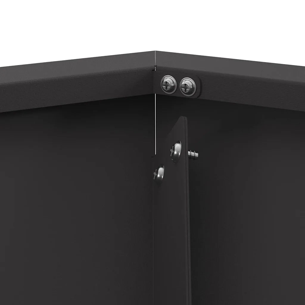 Focolare Nero 100 x 100 x 28 cm Acciaio CFW9784795