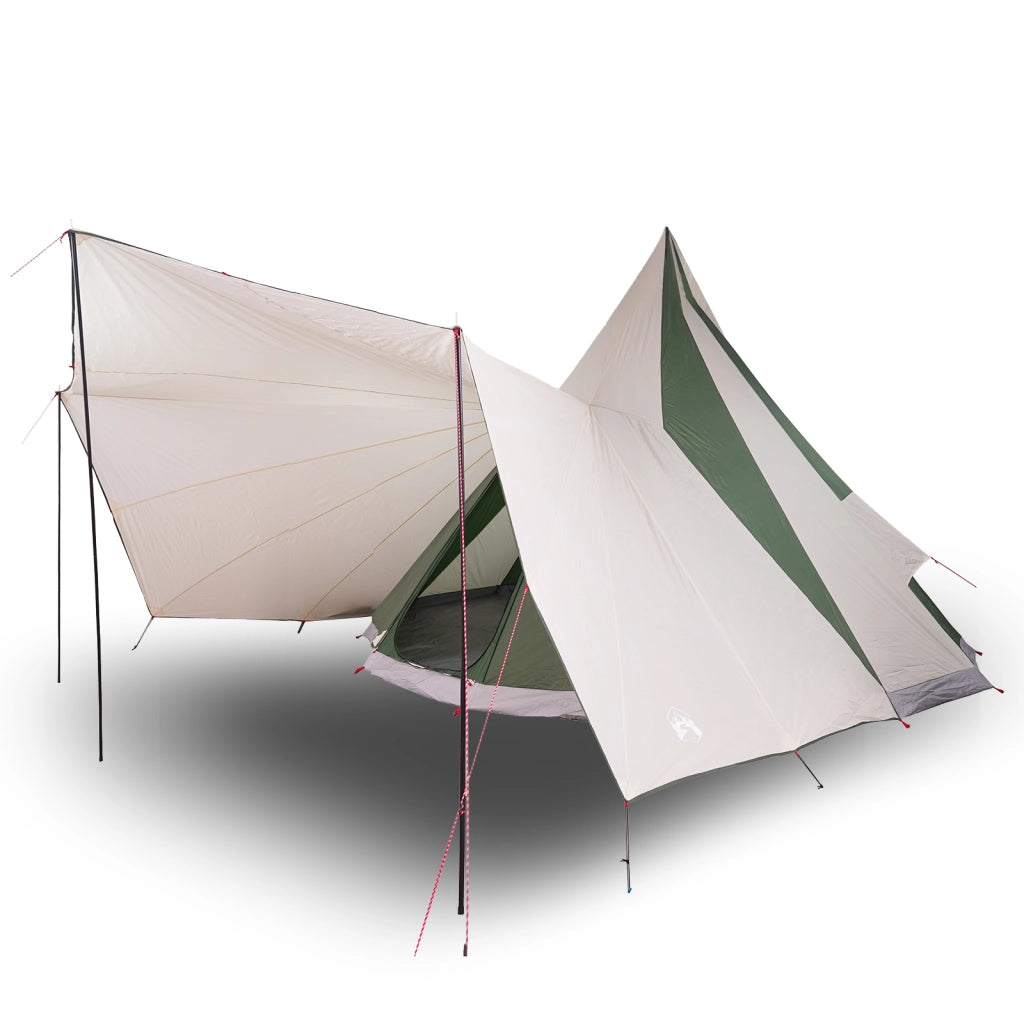 Tenda tipica per famiglie Verde 12 persone impermeabile