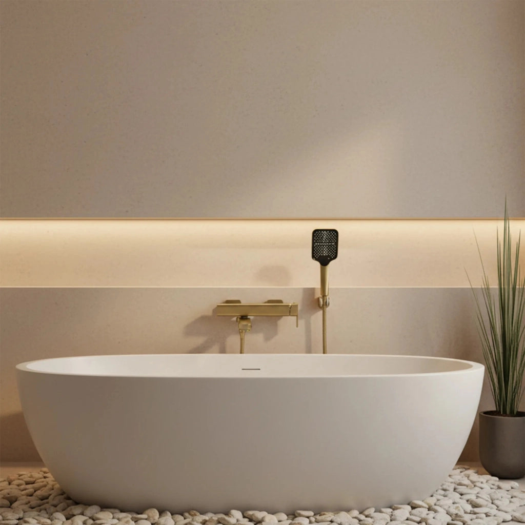 Rubinetto Da Vasca Rea Arlo Gold Brush