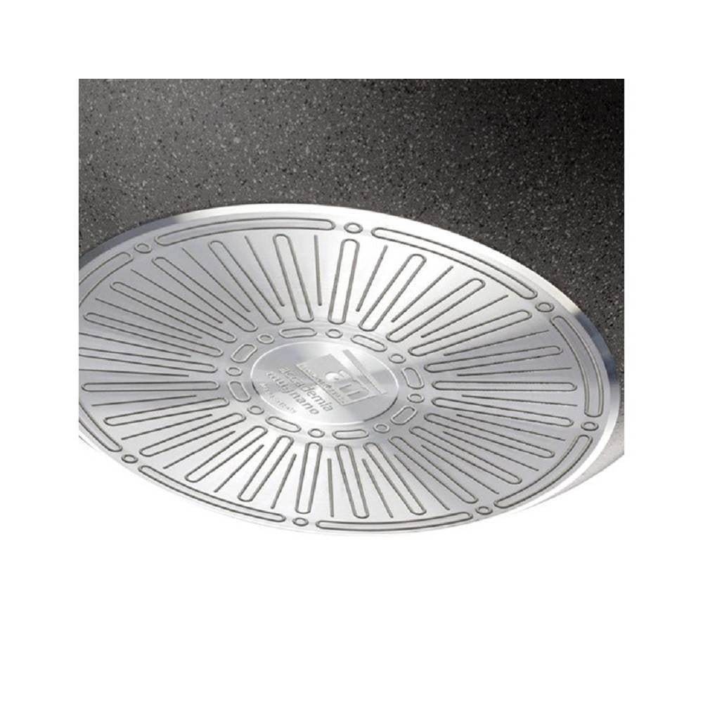 Trade Shop - Set 3 Padelle In Pietra Antiaderenti Regina Di Pietra Diametro 20 - 24 - 28 Cm -