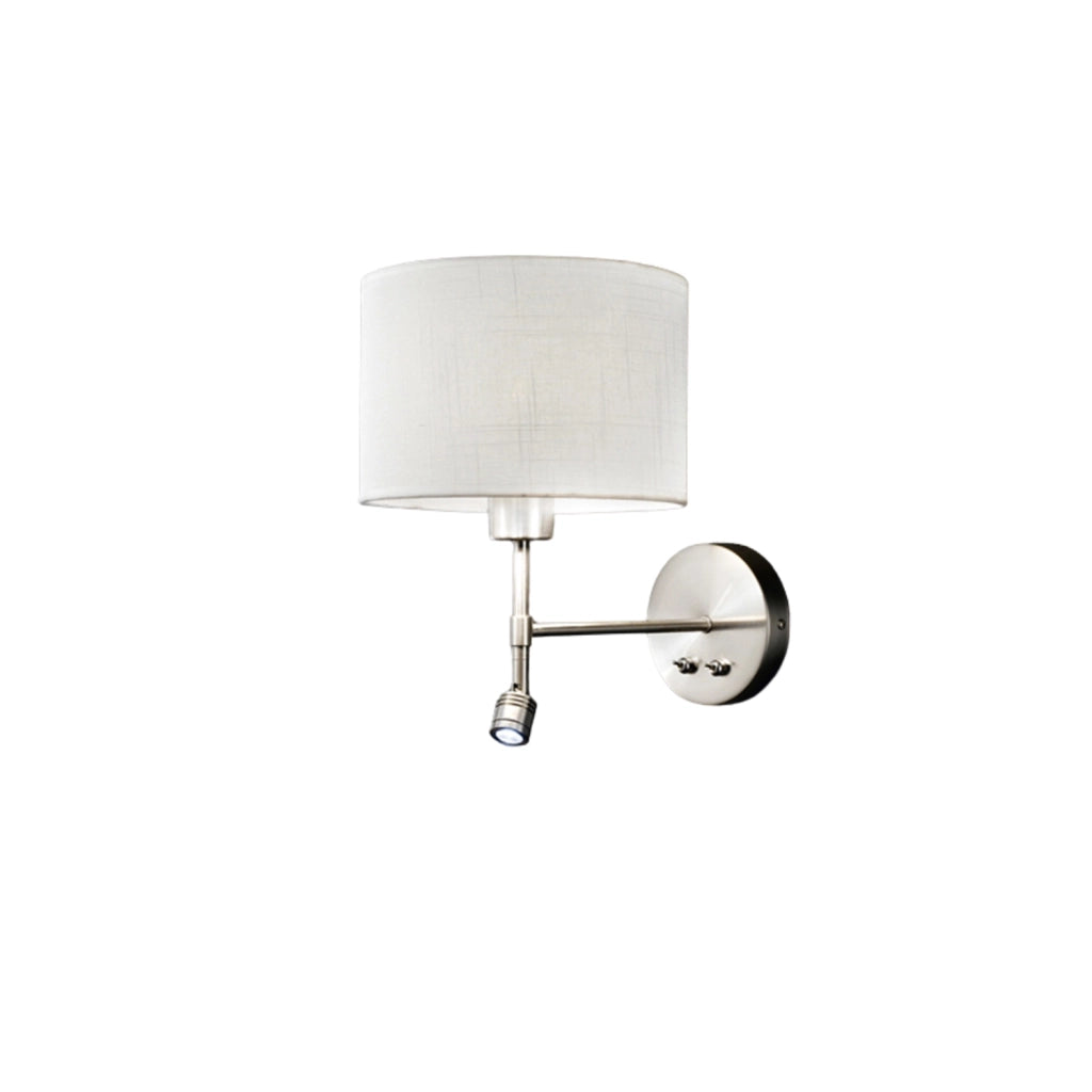 Applique Moderna Round Hotel Metallo Cromo E27 Led 1W 3000K Ip20