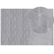 Tappeto in finta pelliccia di coniglio grigio Pelliccia artificiale di poliestere 160 x 230 cm Tappeto morbido Shaggy ad alto pelo
