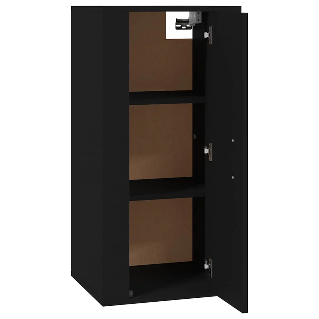 Mobile TV multimediale scaffale TV mobile TV credenza TV sala da pranzo soggiorno camera da letto montaggio a parete 40 x 34,5 x 80 cm nero 02_0027776