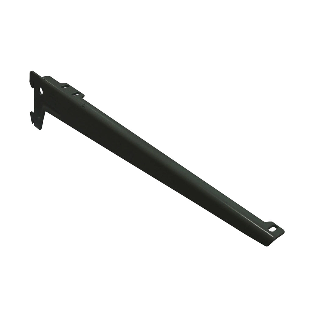 Reggimensole a 2 ganci angolate - 23 cm. - nero